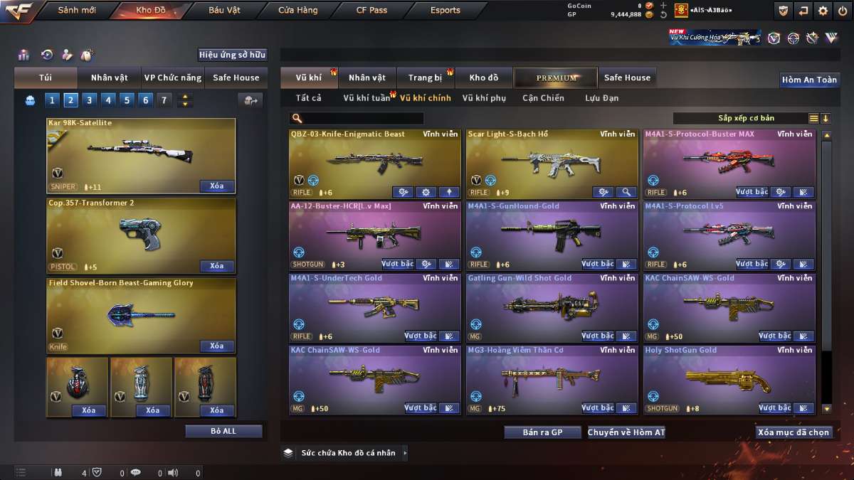 shop acc cf uy tin gia re